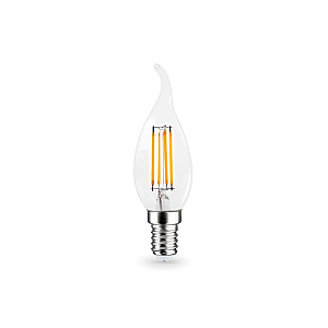 Филаментная светодиодная лампа Ambrella Light Bulbing E14 15W 4000K свеча на ветру 351524
