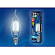 Лампа светодиодная филаментная (UL-00001373) Uniel E14 6W 4000K прозрачная LED-C35-6W/NW/E14/CL PLS02WH
