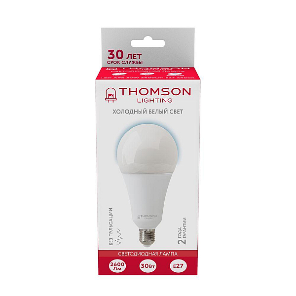 Лампа светодиодная Thomson E27 30W 6500K груша матовая TH-B2356