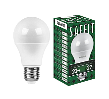 Лампа светодиодная Saffit SBA6020 шар E27 20W 6400K 55015