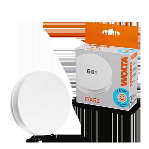 Светодиодная лампа WOLTA 6Вт 6500K GX53 матовая 25W75R6GX53