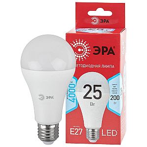 Лампа светодиодная Эра E27 25W 4000K LED A65-25W-840-E27 R Б0048010