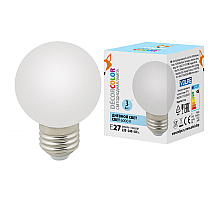 Лампа светодиодная Volpe Decor color LED-G60-3W/6000K/E27/FR/С UL-00006956