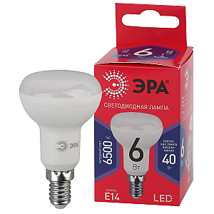 Лампа светодиодная Эра E14 6W 6500K LED R50-6W-865-E14 R Б0045335