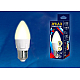 Лампа светодиодная (UL-00002413) Uniel E14 7W 3000K матовая LED-C37 7W/WW/E14/FR PLP01WH