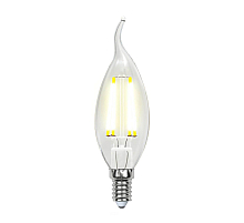 Лампа светодиодная филаментная (UL-00001374) Uniel E14 6W 4000K прозрачная LED-CW35-6W/NW/E14/CL PLS02WH