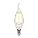 Лампа светодиодная филаментная (UL-00001374) Uniel E14 6W 4000K прозрачная LED-CW35-6W/NW/E14/CL PLS02WH