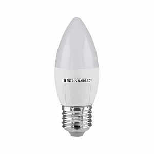 Лампа светодиодная Elektrostandard E27 6W 6500K свеча матовая 4690389056413