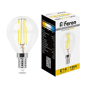 Лампа светодиодная Feron LB-515 Шарик E14 15W 2700K 38249