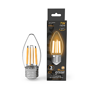 Лампа светодиодная Gauss Filament E27 7W 2700K 103802107