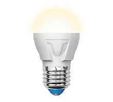 Лампа светодиодная (UL-00002420) Uniel E27 7W 3000K матовая LED-G45 7W/WW/E27/FR PLP01WH