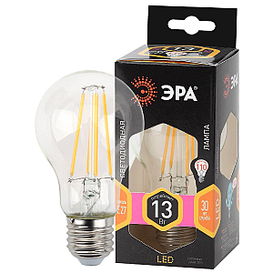 Лампа светодиодная Эра E27 13W 2700K F-LED A60-13W-827-E27 Б0035027