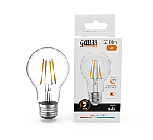 Лампа светодиодная Gauss Filament Elementary E27 7W 2700K 22217