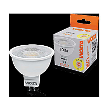 Светодиодная лампа WOLTA 10Вт 3000K GU5.3 матовая WSTD-MR16-220V10W3KGU5.3-L