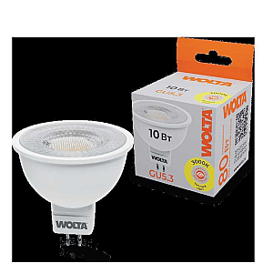 Светодиодная лампа WOLTA 10Вт 3000K GU5.3 матовая WSTD-MR16-220V10W3KGU5.3-L