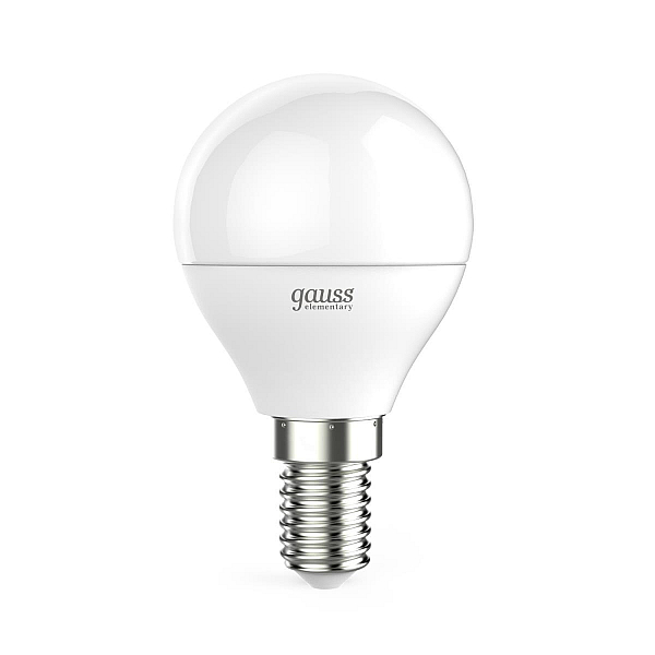 Лампа светодиодная Gauss E14 6W 4100K матовая 53126