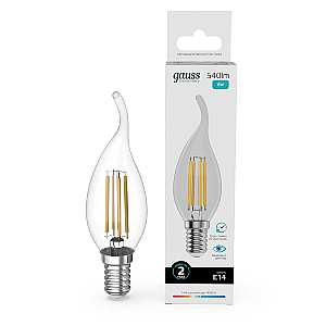 Лампа светодиодная Gauss Filament Elementary E14 8W 4100K 42128