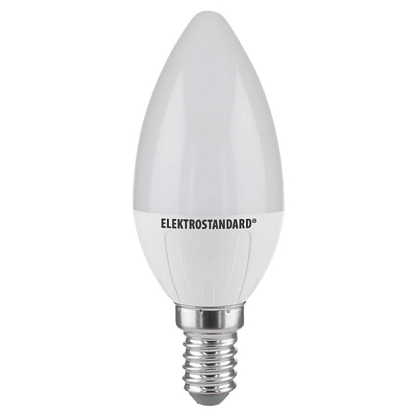 Лампа светодиодная Elektrostandard E14 6W 4200K свеча матовая 4690389051210