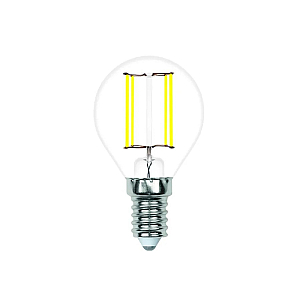 Лампа светодиодная филаментная Volpe E14 4W 4000K прозрачная LED-G45-4W/4000K/E14/CL/SLF UL-00008313