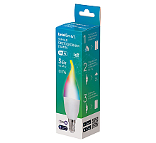 Лампа светодиодная умная Uniel LED-CW37-5W/RGBW/E14/230V/WF/FR PLS80WH UL-00011655