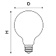 Лампа светодиодная филаментная Lightstar LED Filament E27 8W 3000K груша янтарная 933302