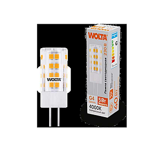 Светодиодная лампа WOLTA 5Вт 4000K G4 кукуруза матовая WSTD-JC-220V5W4KG4-C