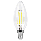 Лампа светодиодная филаментная Feron E14 11W 6400K прозрачная LB-713 38231