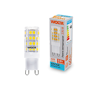 Светодиодная лампа WOLTA 5Вт 6500K G9 кукуруза матовая WSTD-JCD-5W6KG9-C