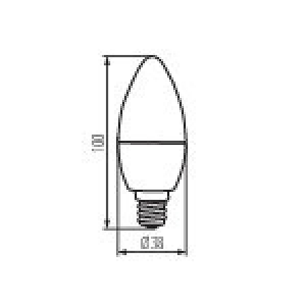 Лампа светодиодная Kanlux Dun E14 3W 3000К 19311