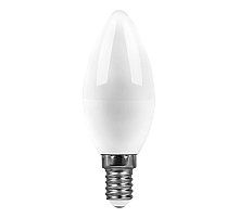 Лампа светодиодная Feron E14 9W 6400K свеча матовая SBC3709 55170