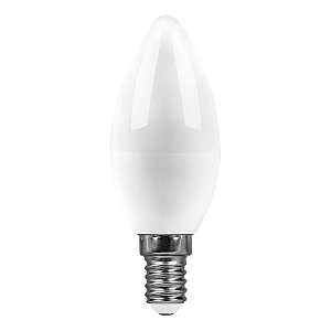 Лампа светодиодная Feron E14 9W 6400K свеча матовая SBC3709 55170