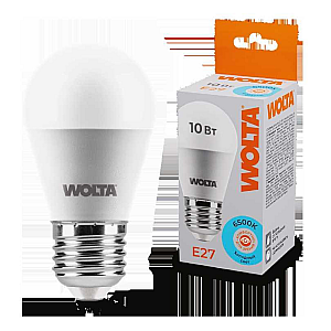 Светодиодная лампа WOLTA 10Вт 6500K E27 груша матовая 25W45GL10E27