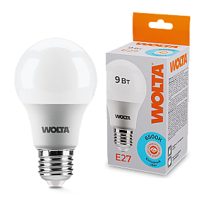Светодиодная лампа WOLTA 9Вт 6500К E27 груша матовая 25W60BL9E27