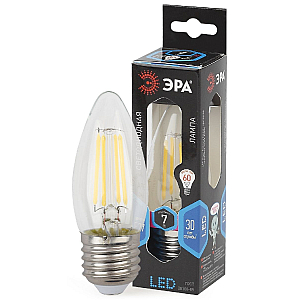 Лампа светодиодная Эра E27 7W 4000K F-LED B35-7W-840-E27 Б0027951