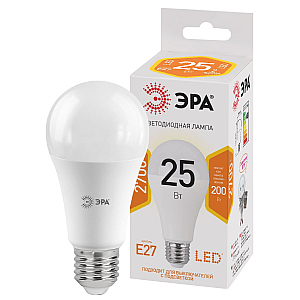Лампа светодиодная Эра E27 25W 2700K LED A65-25W-827-E27 Б0035334