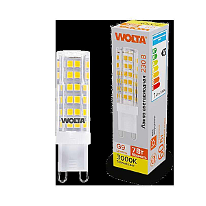 Светодиодная лампа WOLTA 7Вт 3000K G9 кукуруза матовая WSTD-JCD-7W3KG9-C
