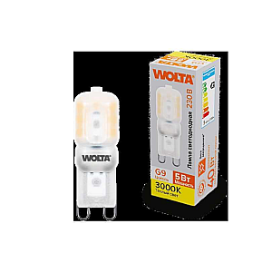 Светодиодная лампа WOLTA 5Вт 3000K G9 матовая WSTD-JCD-5W3KG9-P