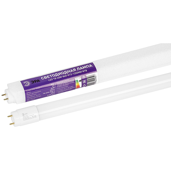 Лампа светодиодная Эра RED LINE LED T8-40W-865-G13-1200mm NTB 40Вт Б0071253