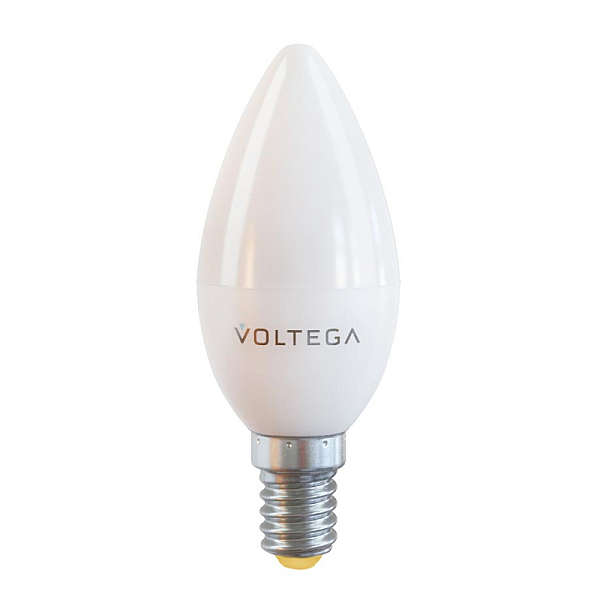 Лампа светодиодная Voltega E14 7W 2800К матовая VG2-C37E14warm7W 7048