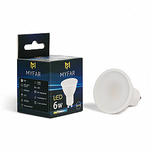 Лампа светодиодная Myfar Базиc GU10 MB1201GU10-6W3K