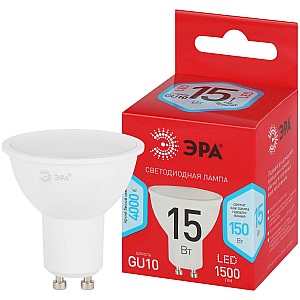 Лампа светодиодная Эра RED LINE LED MR16-15W-840-GU10 R 15Вт софит Б0070095