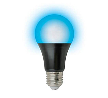 Лампа светодиодная ультрафиолетовая (UL-00005855) Uniel E27 9W матовая LED-A60-9W/UVAD/E27/FR PLZ07BK
