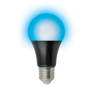 Лампа светодиодная ультрафиолетовая (UL-00005855) Uniel E27 9W матовая LED-A60-9W/UVAD/E27/FR PLZ07BK