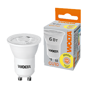 Светодиодная лампа WOLTA MR11 6Вт 3000K матовая WSTD-JCDR-MR11-6W3KGU10-L
