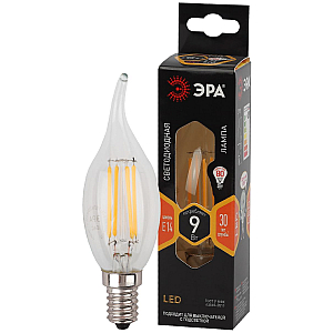 Лампа светодиодная Эра E14 9W 2700K F-LED BXS-9W-827-E14 Б0047003