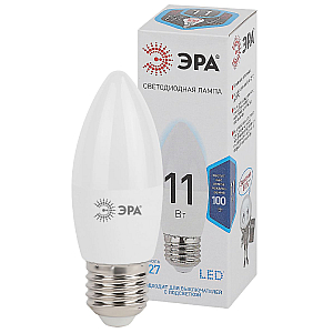 Лампа светодиодная Эра E27 11W 4000K LED B35-11W-840-E27 Б0032983