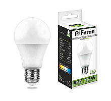 Лампа светодиодная Feron E27 15W 4000K Шар Матовая LB-94 25629