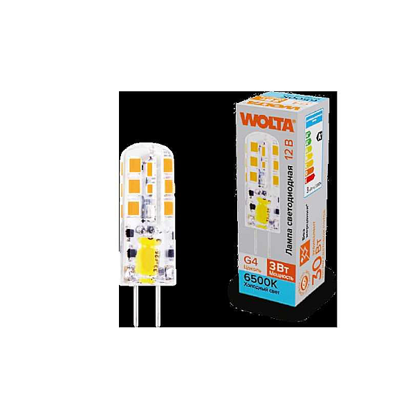 Светодиодная лампа WOLTA WSTD-JC-12V3W6KG4-S