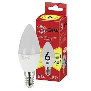 Лампа светодиодная Эра E14 6W 2700K LED B35-6W-827-E14 R Б0052383