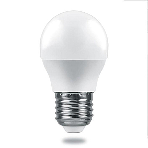 Лампа светодиодная Feron E27 6W 6400K шар матовый LB-1406 38070